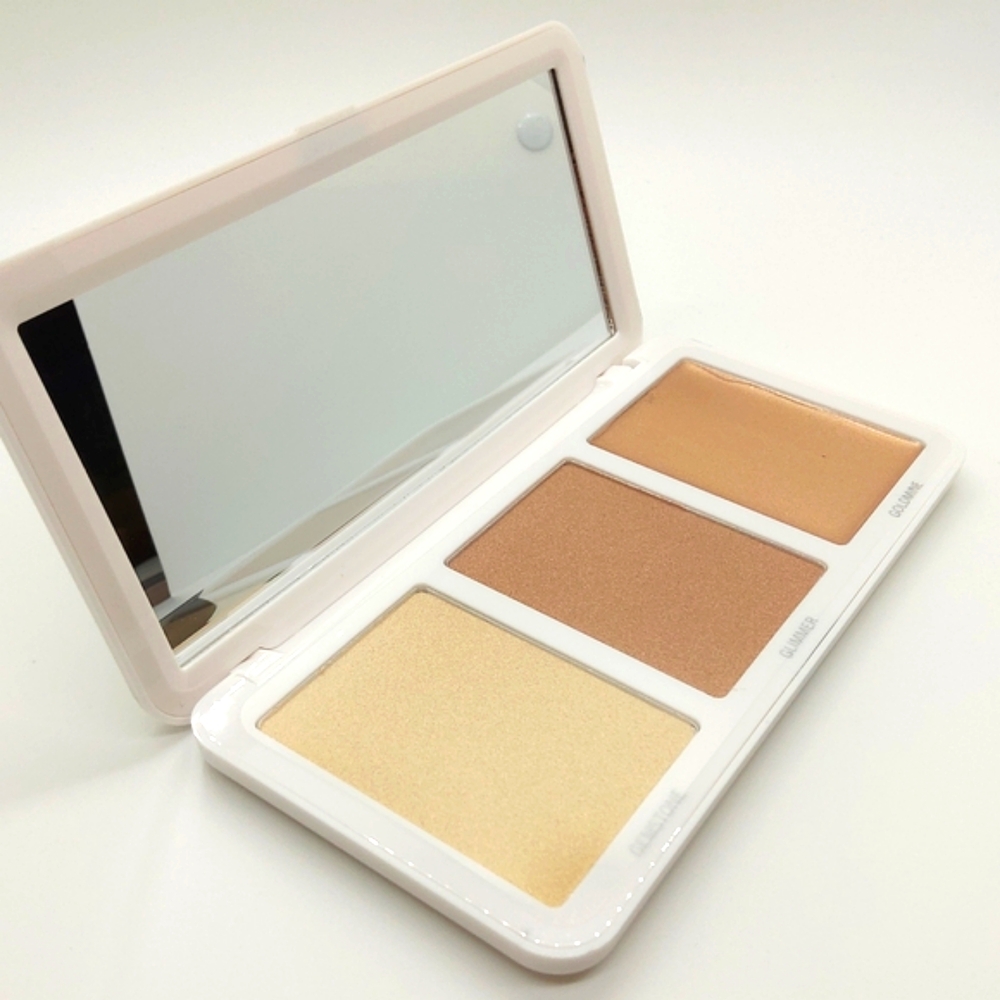 MODELS OWN Sculpt & Glow Highlighter Palette NIB Gold Spotlight 03